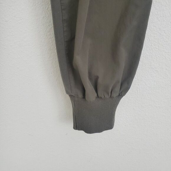 Zara Jogger Pants Small Green Comfy Woven Pull On Casual Lounge Athleisure - Picture 6 of 10